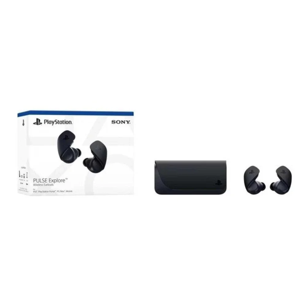 New! Sony PlayStation PULSE Explore PS5 Wireless Earbuds w/ Case, Midnight Black